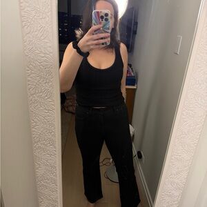 Black madewell kick out jeans